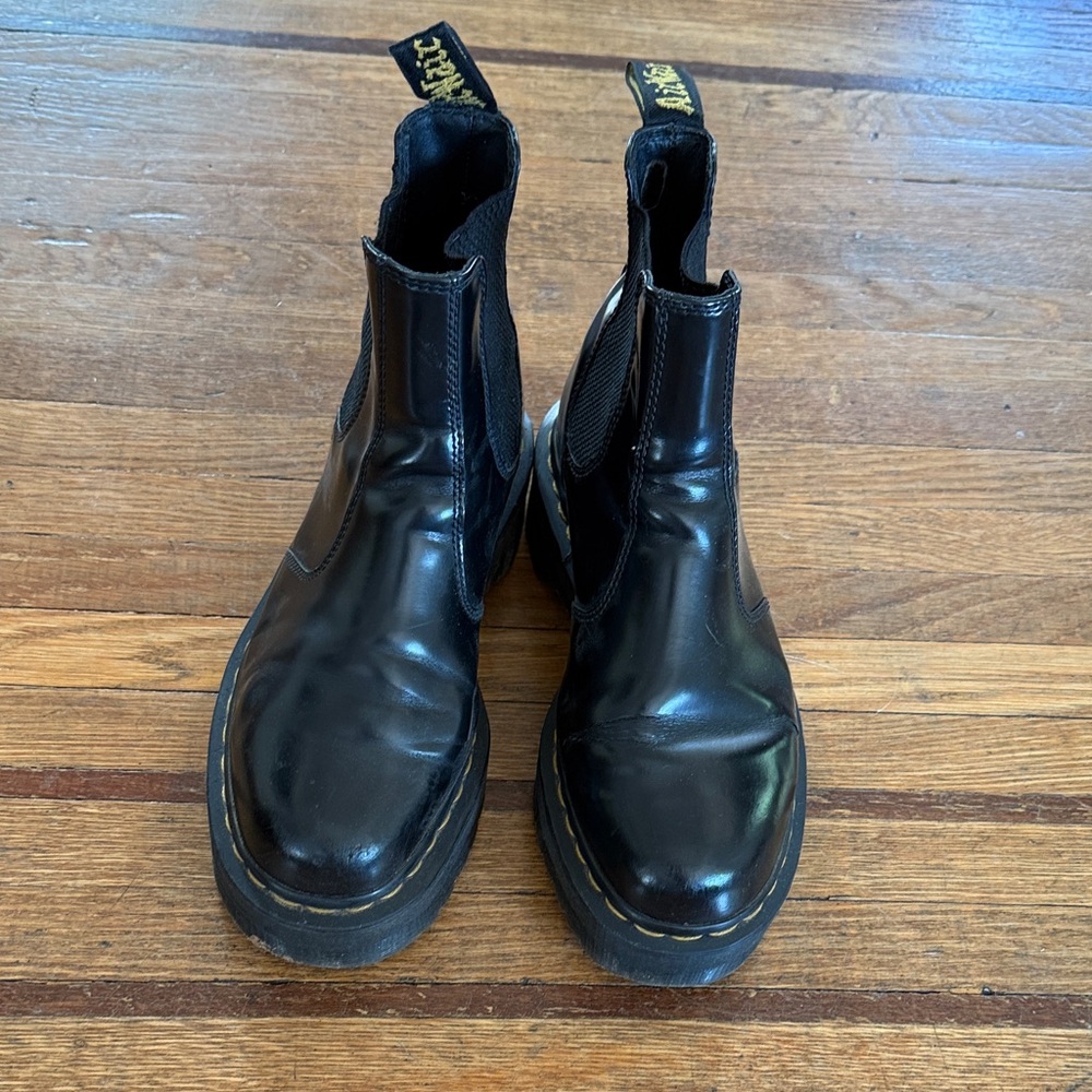 Dr. Martens Black Leather Ankle Boots